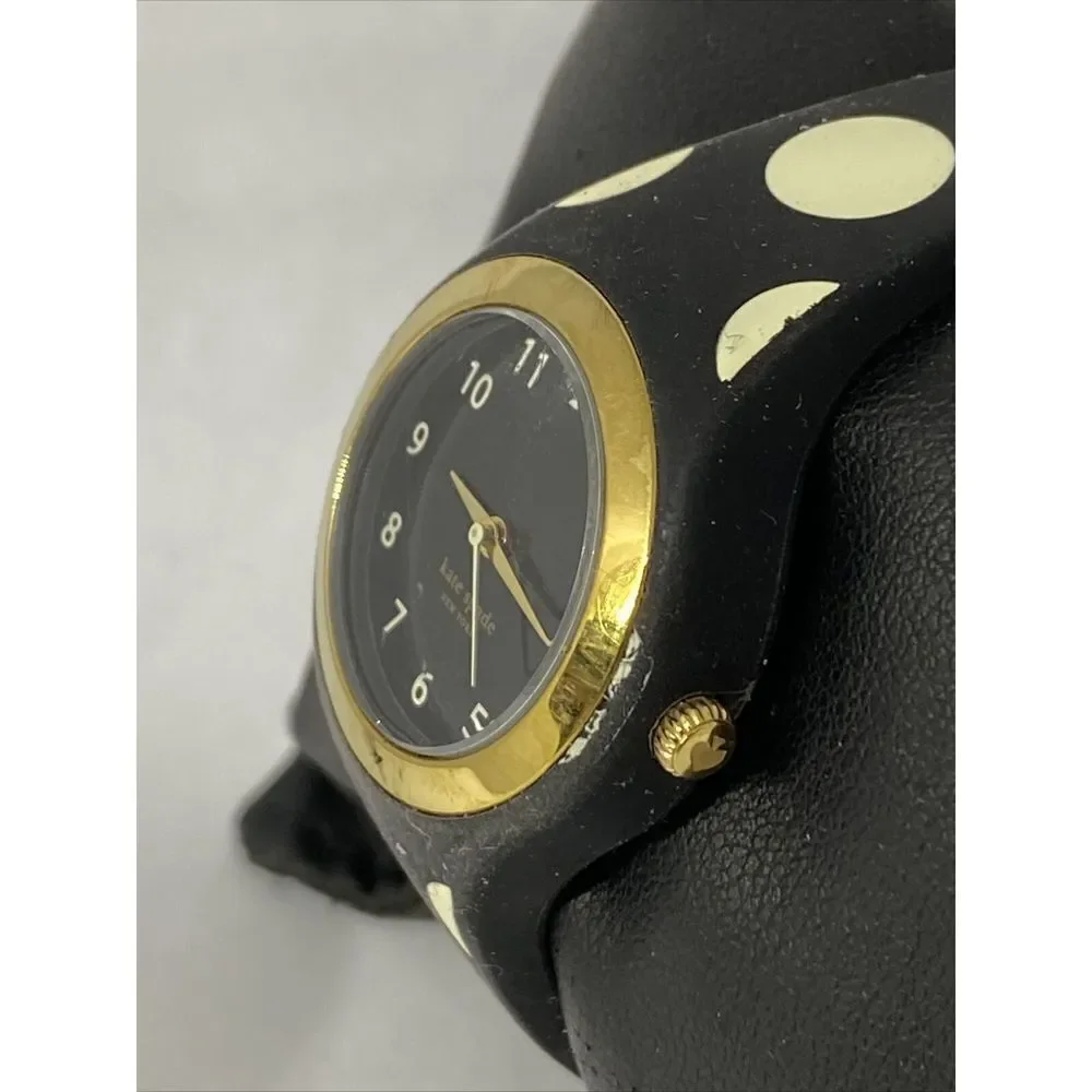 Kate Spade Rumsey 0610 Womens Black Plastic Analog Black Dial Quartz Watch XX590